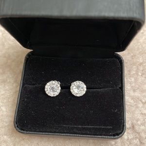 Nadri pave diamond stud earrings
